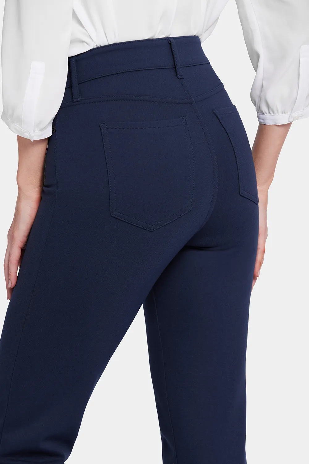 Marilyn Straight Pants In Petite - Oxford Navy