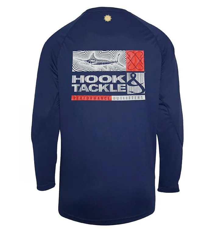 Men's Marlin Groove L/S UV Fishing Shirt