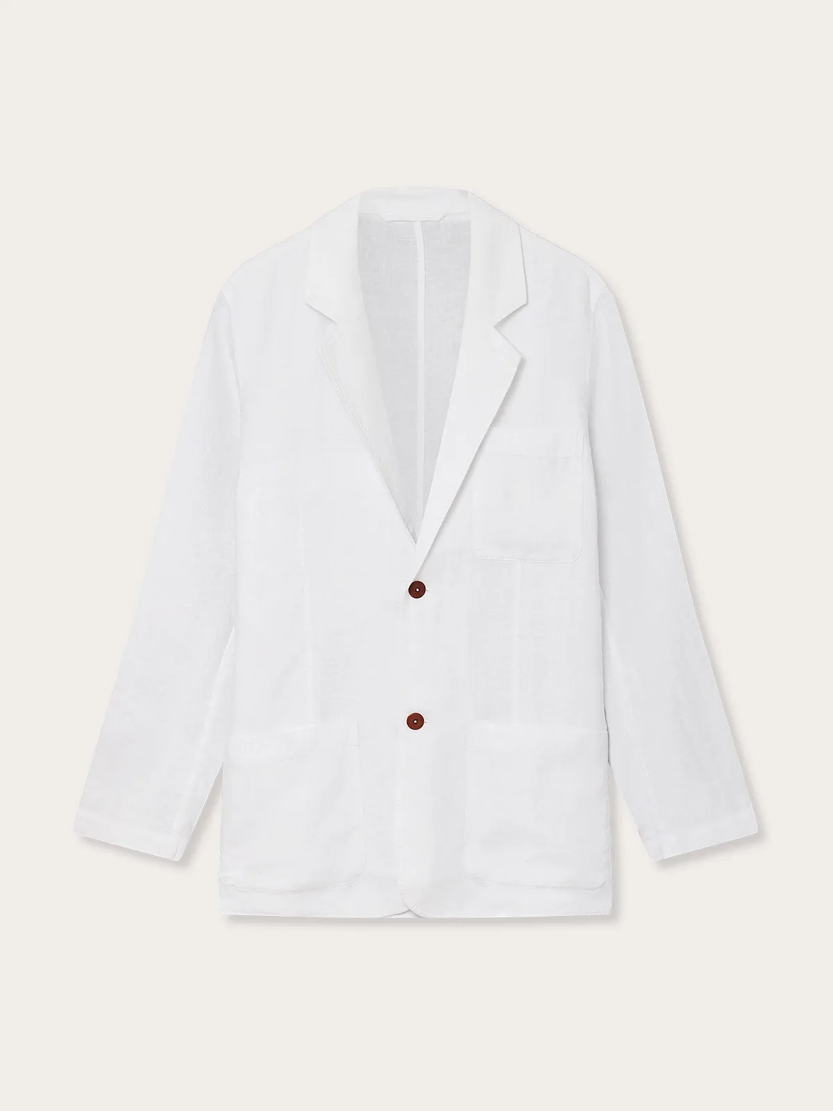 Men's White Nassau Linen Jacket