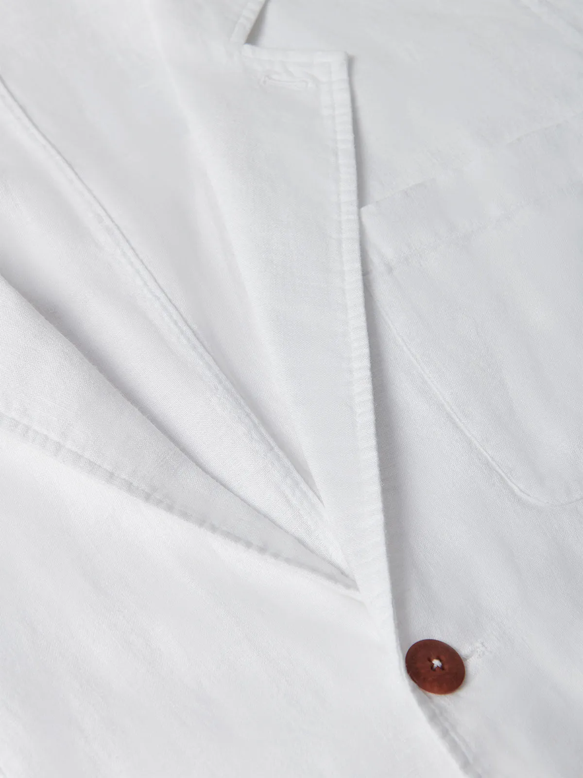 Men's White Nassau Linen Jacket