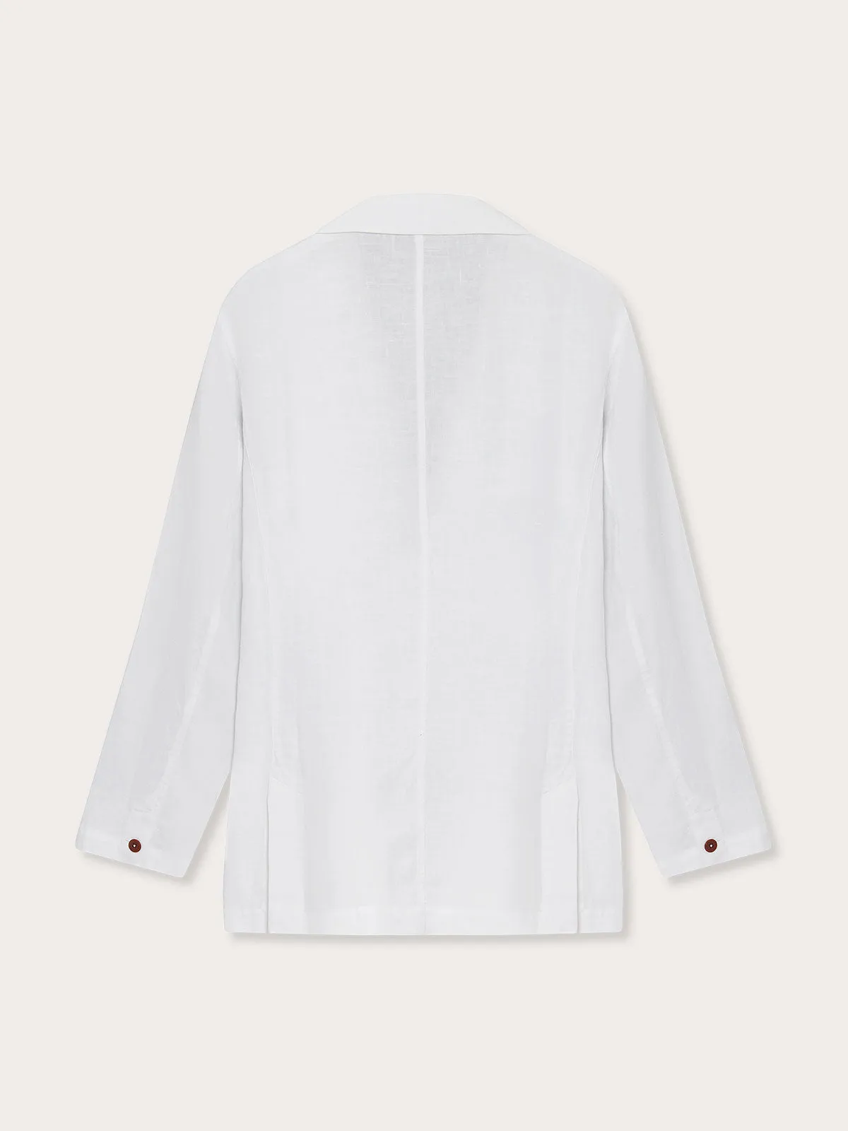 Men's White Nassau Linen Jacket