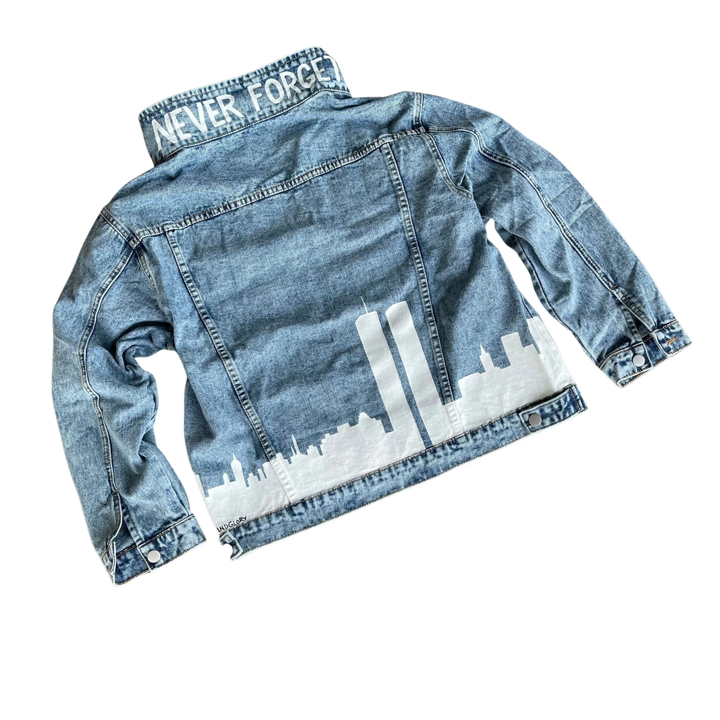 'NEVER FORGET' DENIM JACKET