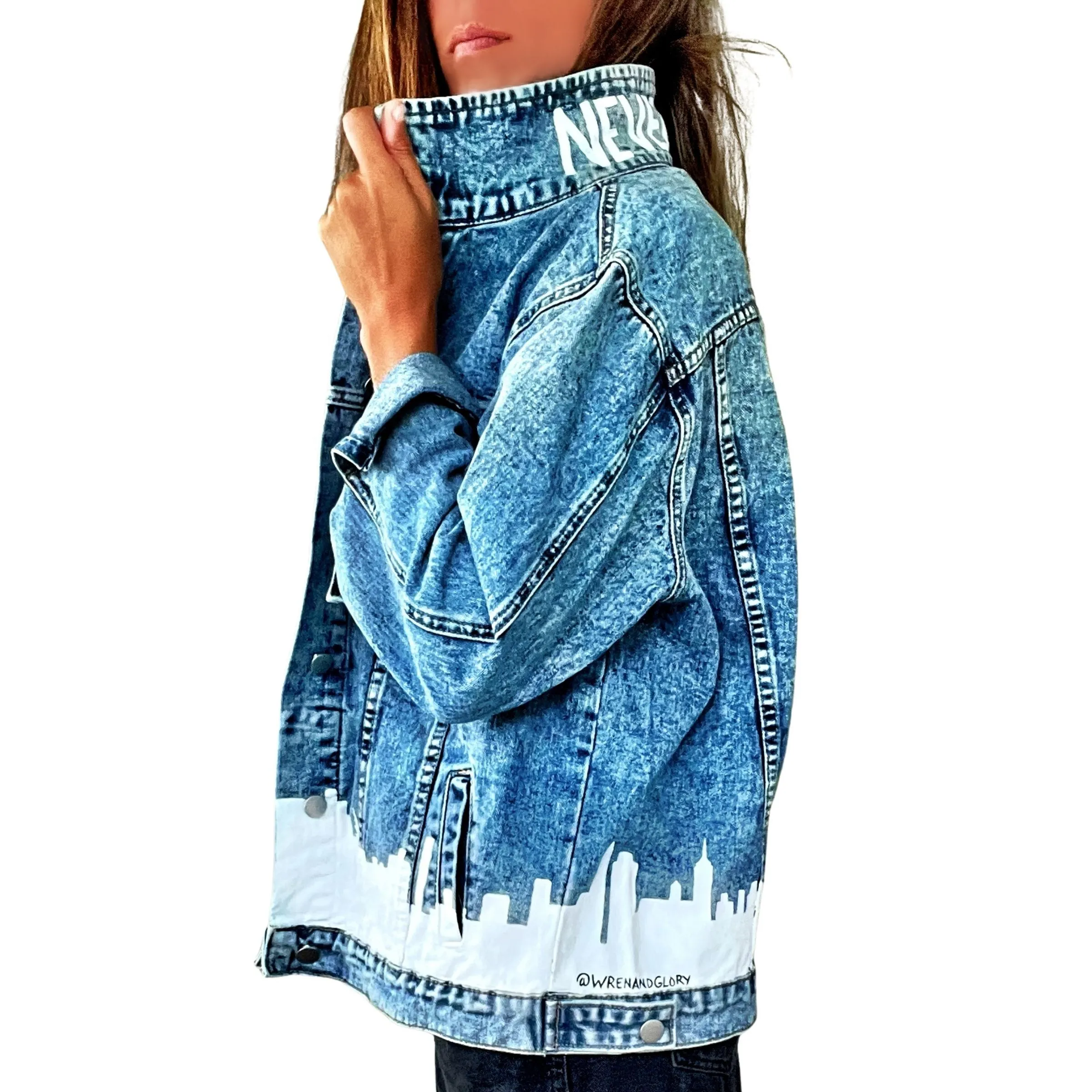 'NEVER FORGET' DENIM JACKET