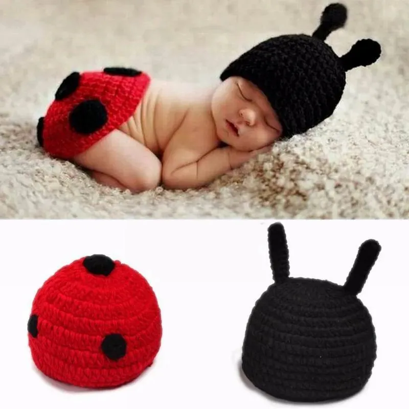 Newborn Photography Props Crochet Animals Outfit, Baby Photo Accessories Girl Boy Knitted Outfit