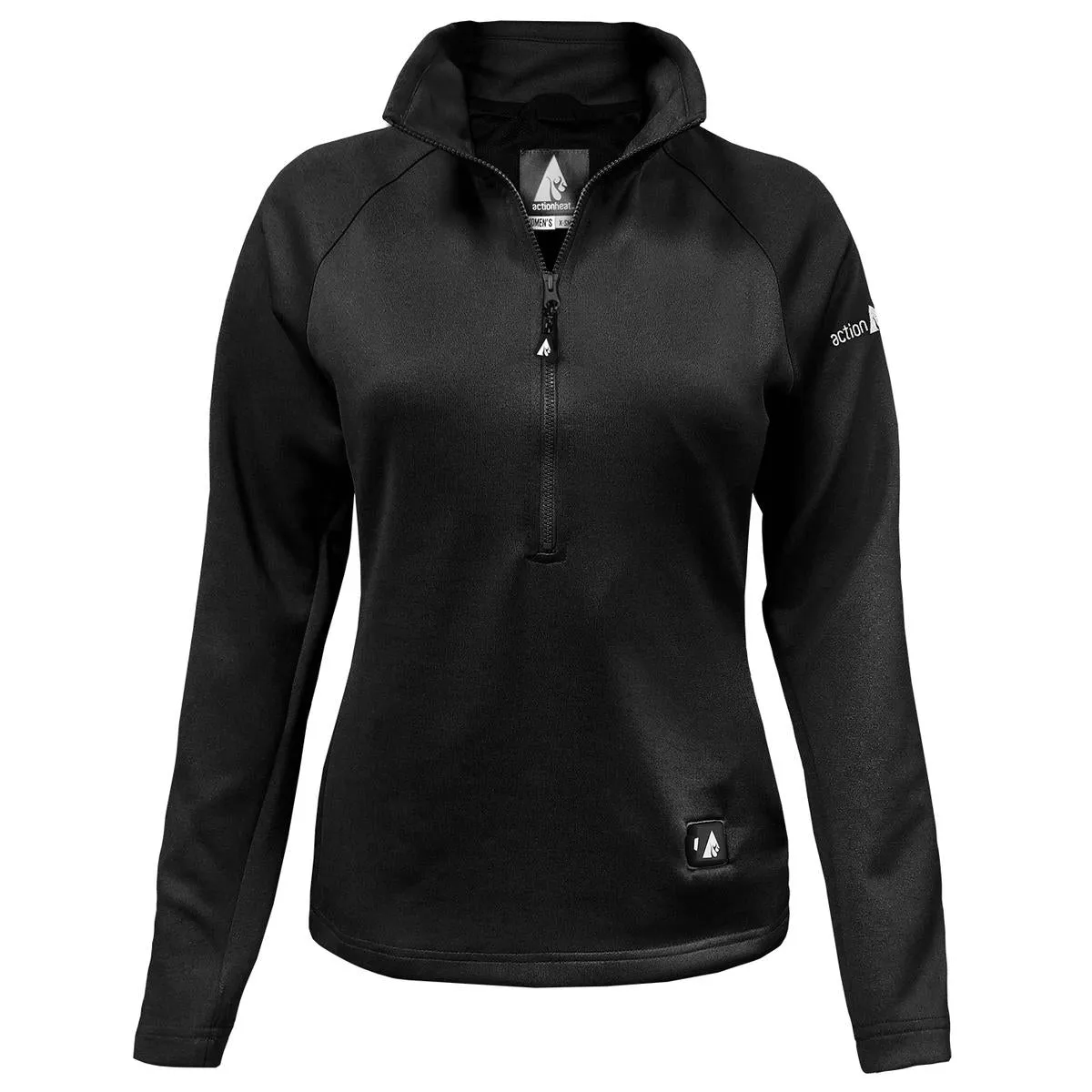 Open Box ActionHeat 5V Battery Heated 1/2 Zip Pullover Shirt - Women's