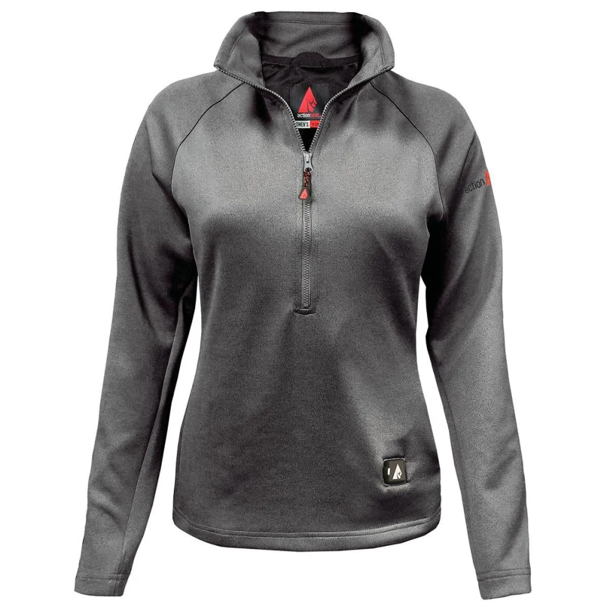 Open Box ActionHeat 5V Battery Heated 1/2 Zip Pullover Shirt - Women's