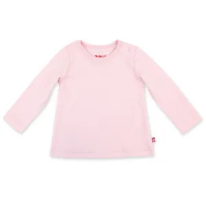 Organic Cotton Long Sleeve Swing Tee - Baby Pink