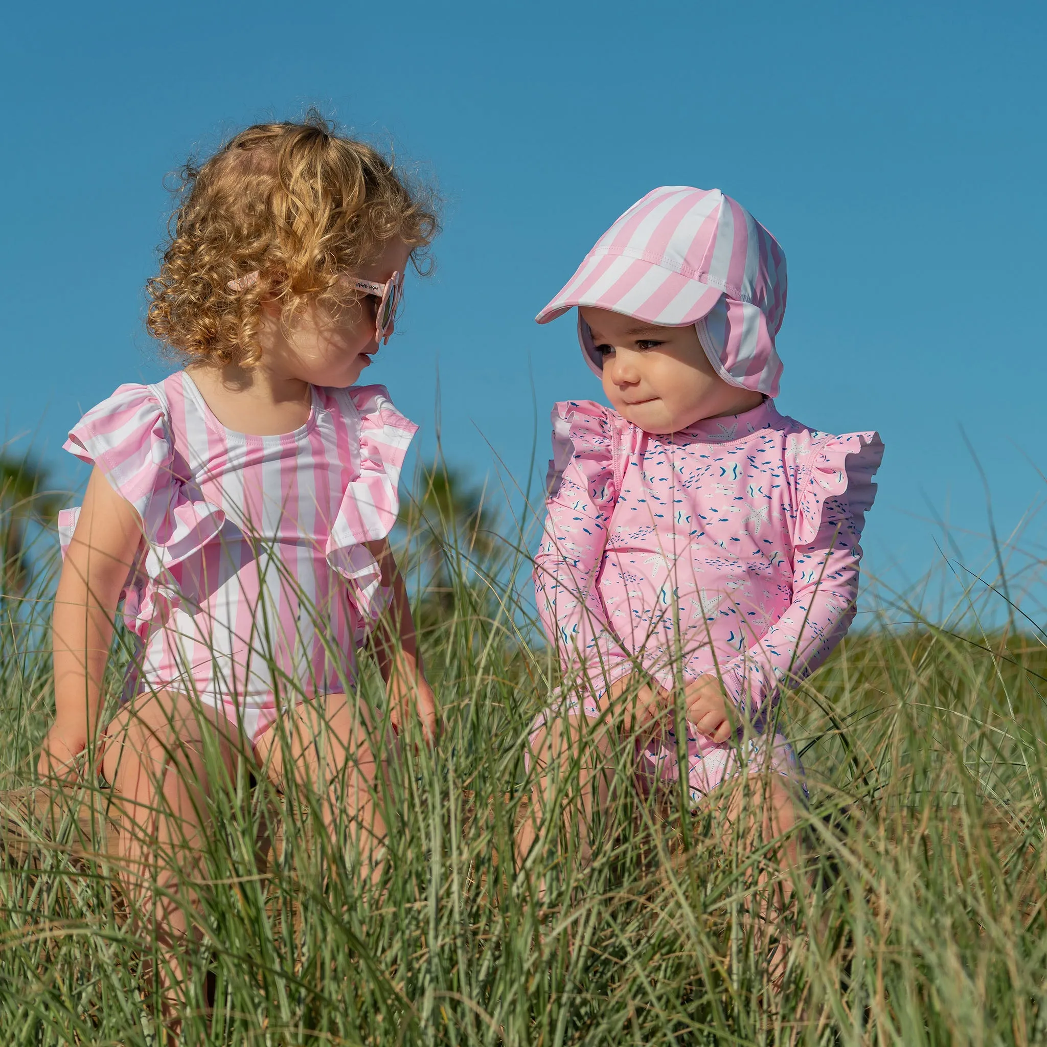 Pink Sea LS Sunsuit