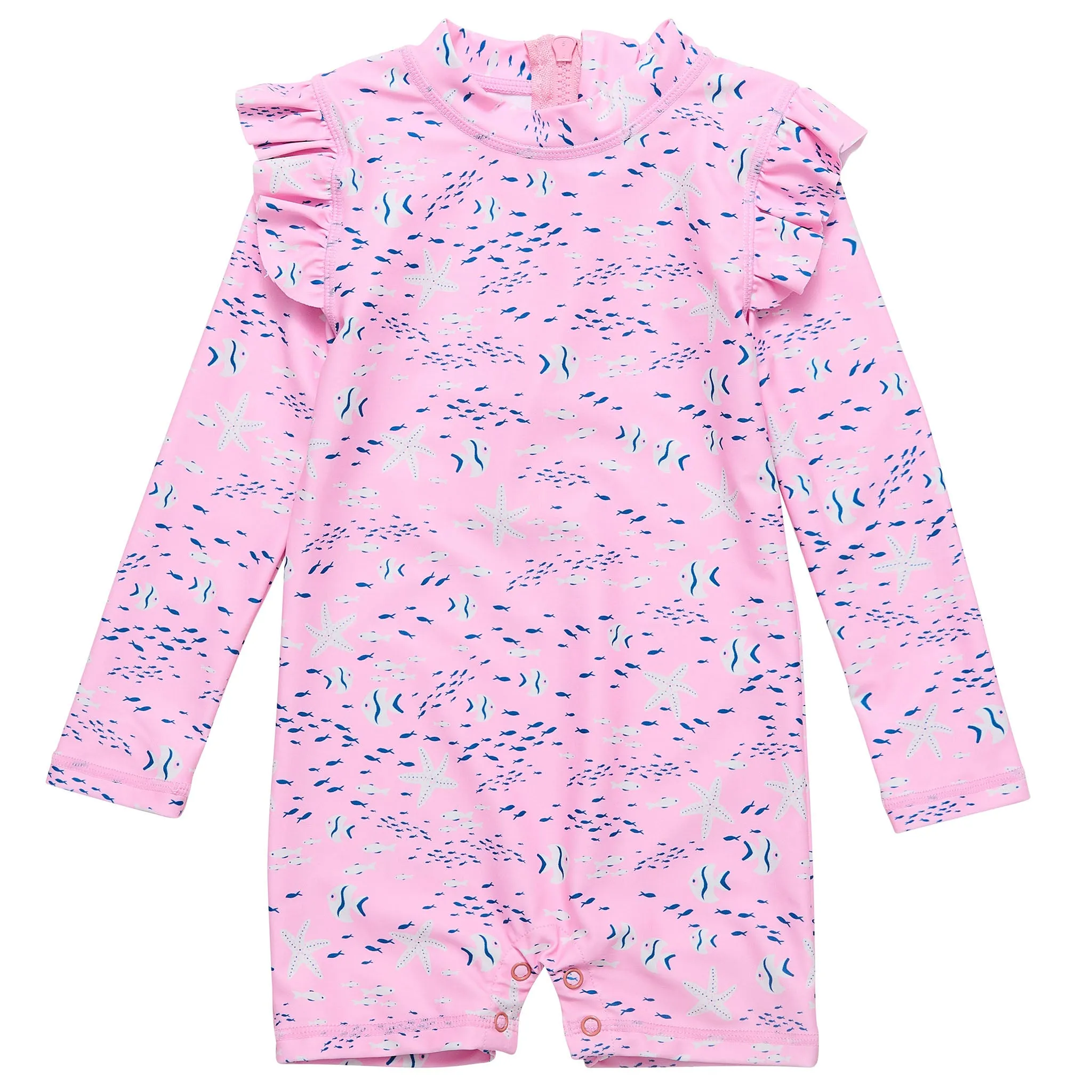 Pink Sea LS Sunsuit