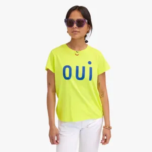 "Oui" Classic Tee (Neon Yellow)