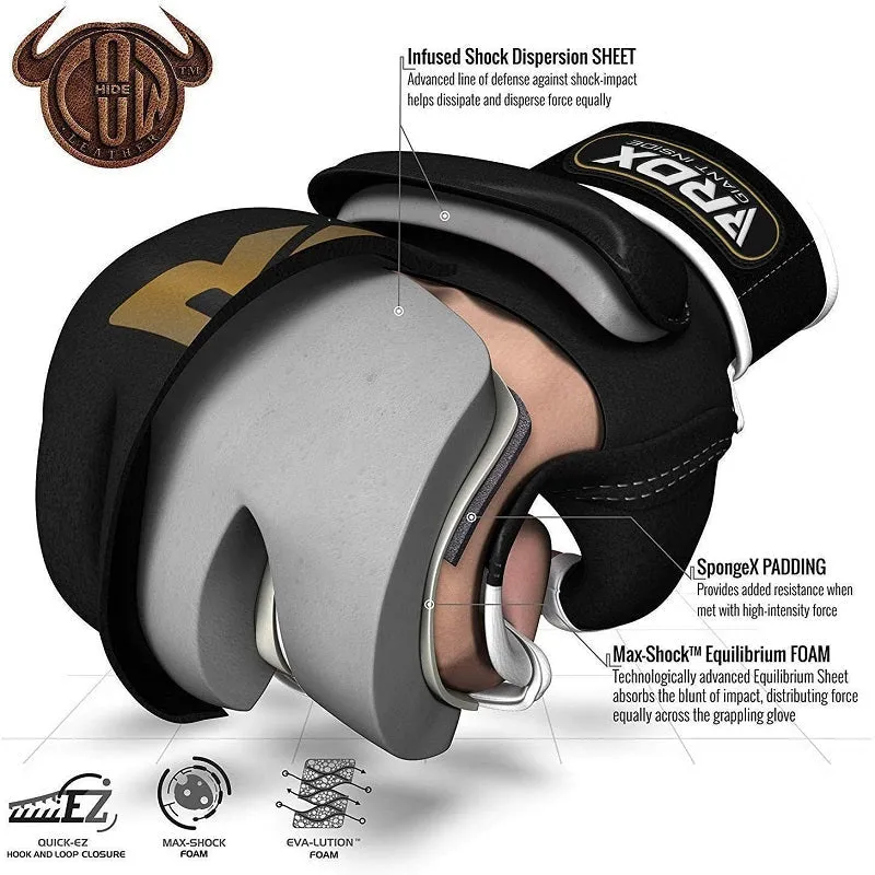 RDX T2 Leather MMA Gloves