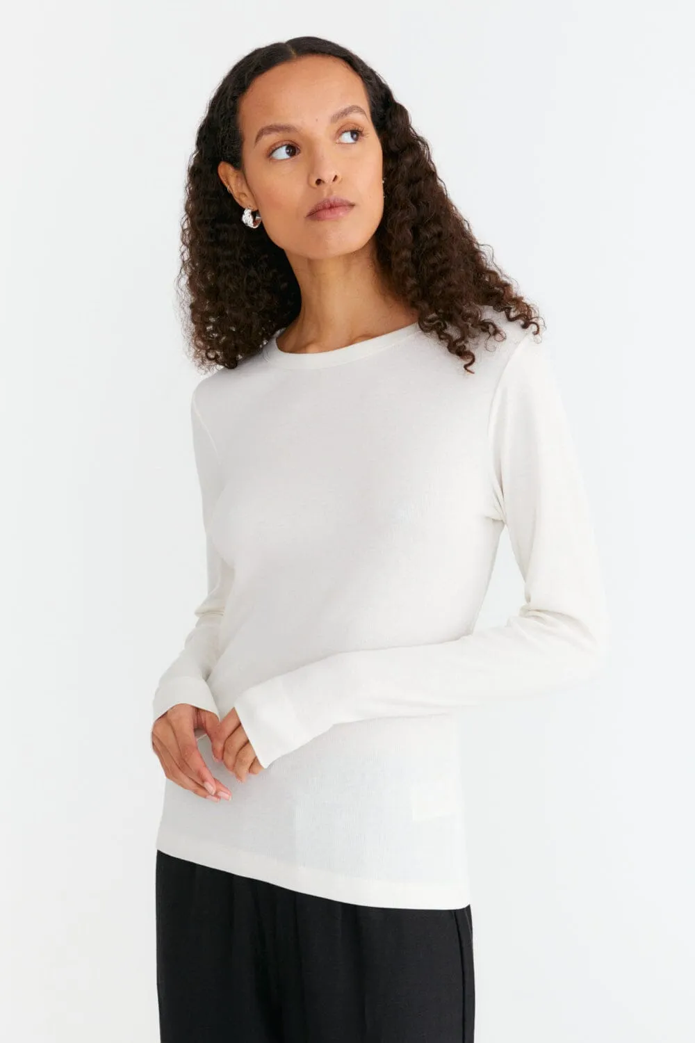 Ribbed Top Longsleeve Top