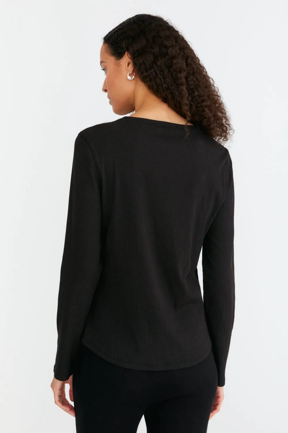 Ribbed Top Longsleeve Top