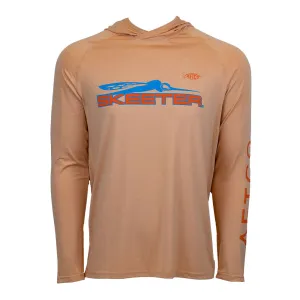 Skeeter AFTCO Samurai Hooded Long Sleeve - Melon Heather