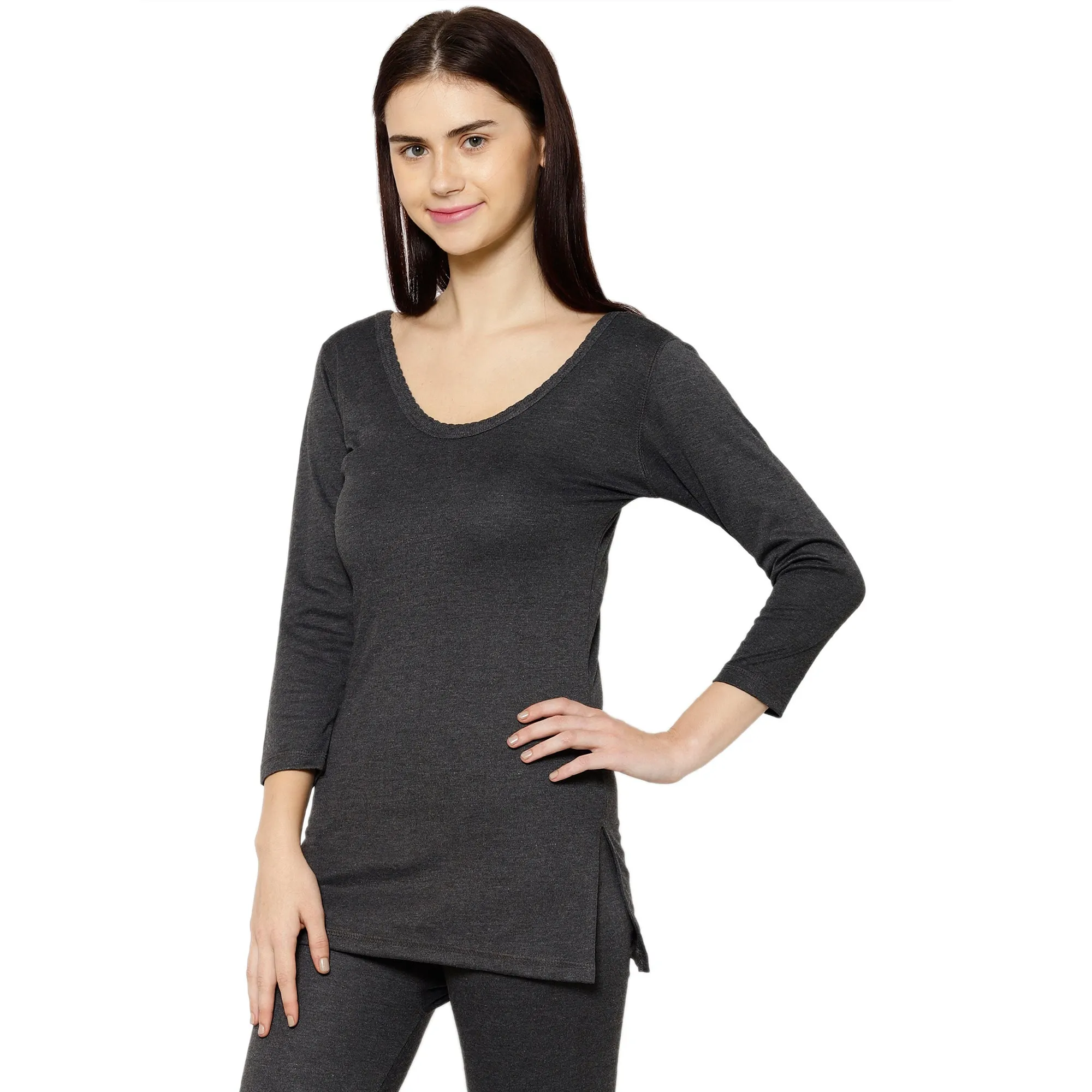 Vimal Jonney Black Top Thermal For Women's