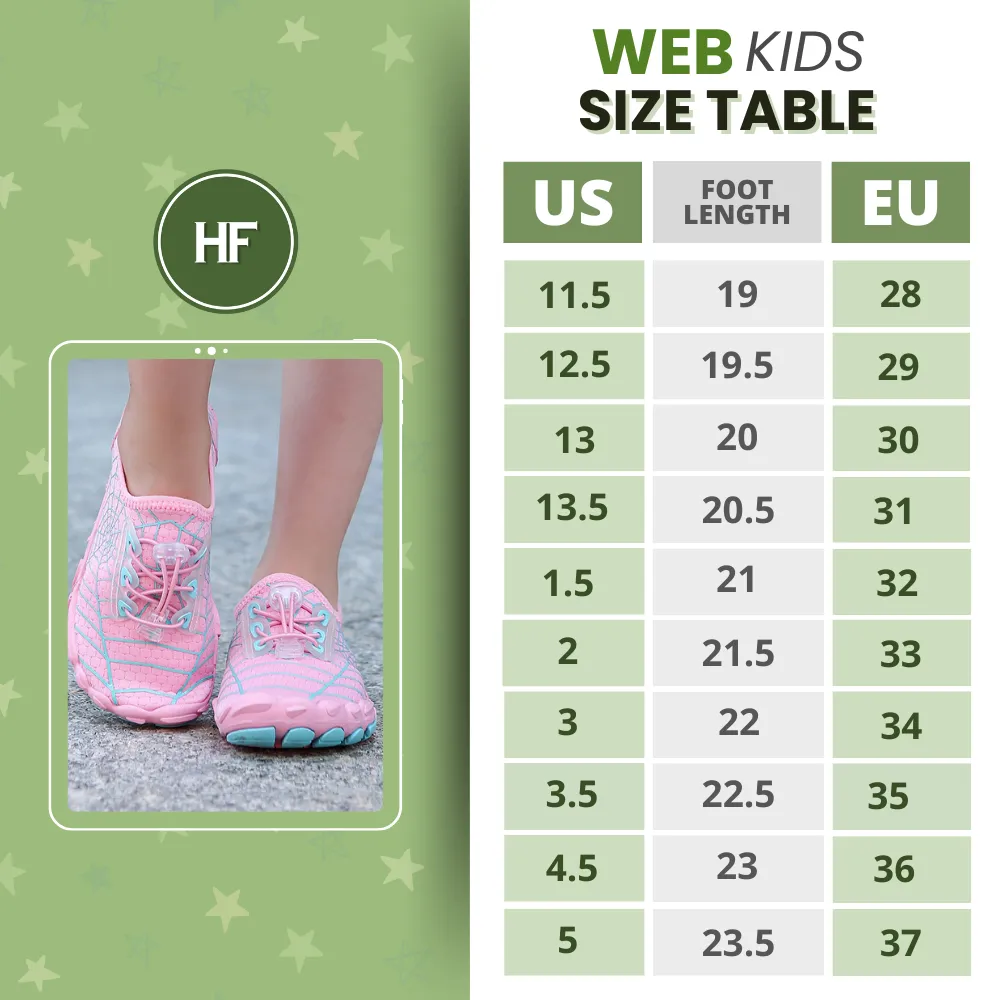 WebKids Barefoot Shoes - Quick Dry Barefoot Shoes For Kids