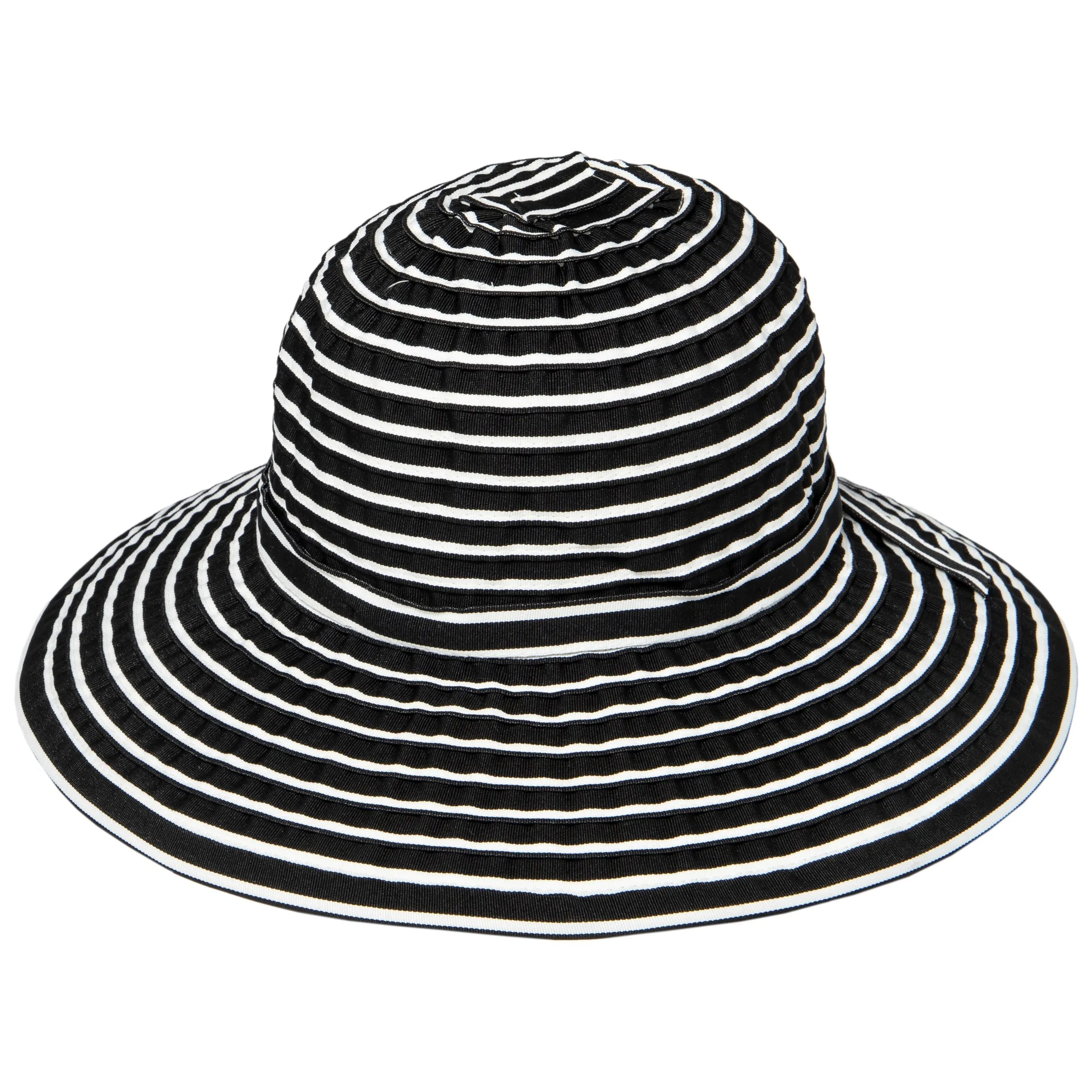 Women's Striped Sun Brim w/ Ribbon (RBM207)